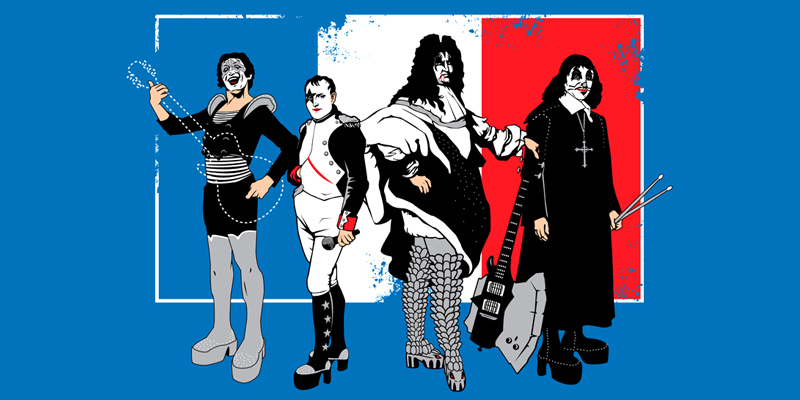 French KISS tee shirt design by tomburns - tom burns