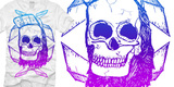 "SKUWLZ W/ HAIR" by nickmontoya SKUWLZ W/ HAIR tee shirt design by nickmontoya - nick montoya