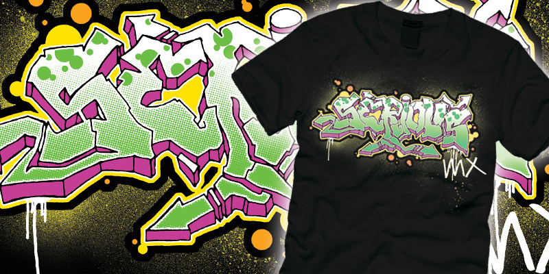 SMX | Graffiti tee shirt design by Robert Ottinger - Robert Ottinger