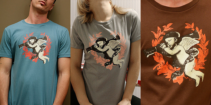 Cupid Bazooka tee shirt design by manos - Supermandolini