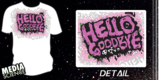 Hello Goodbye zombies!vampires!dinos! tee Hello Goodbye zombies!vampires!dinos! tee image