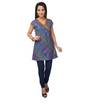 Folk print bias tunic 