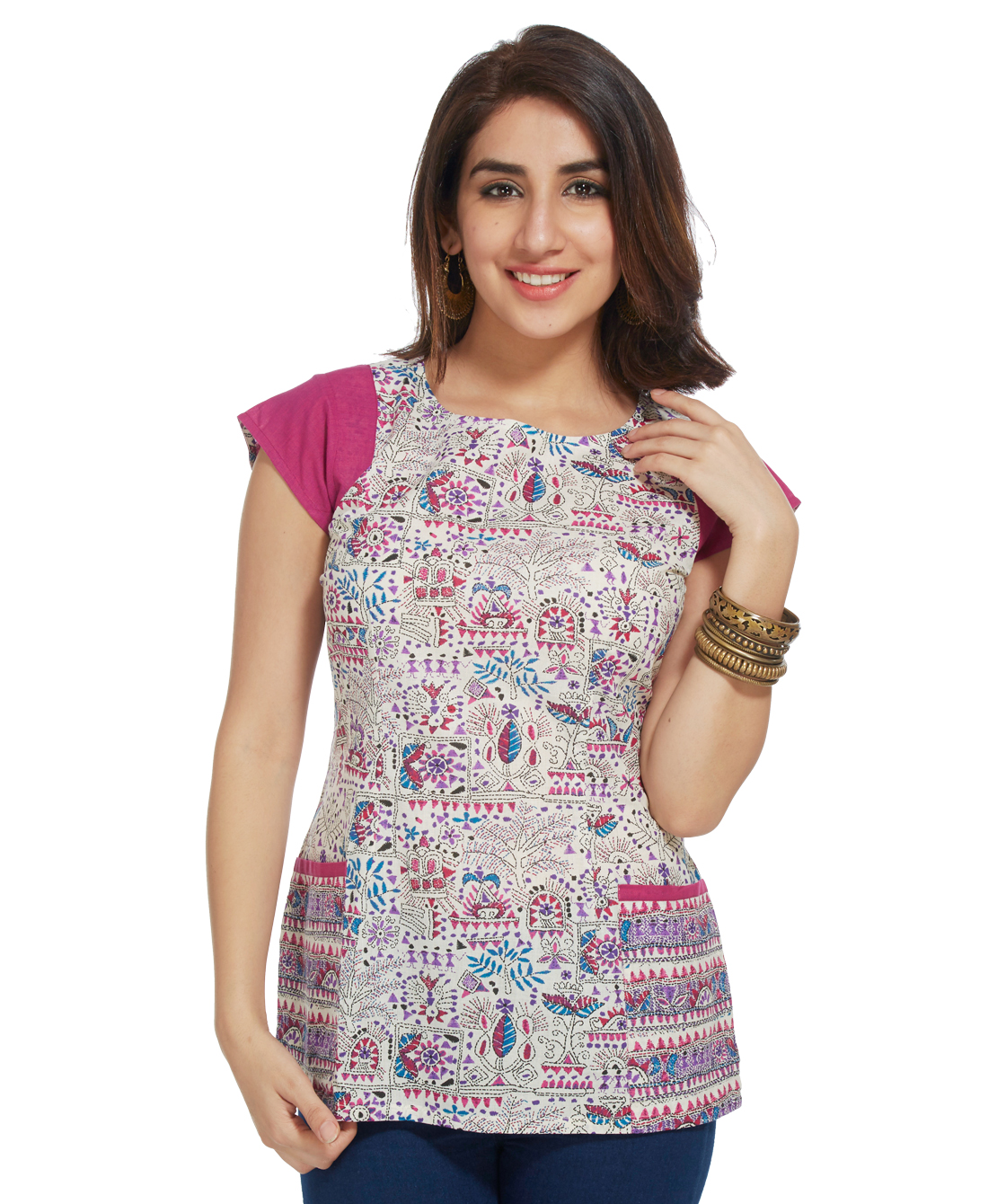 kantha print tunic