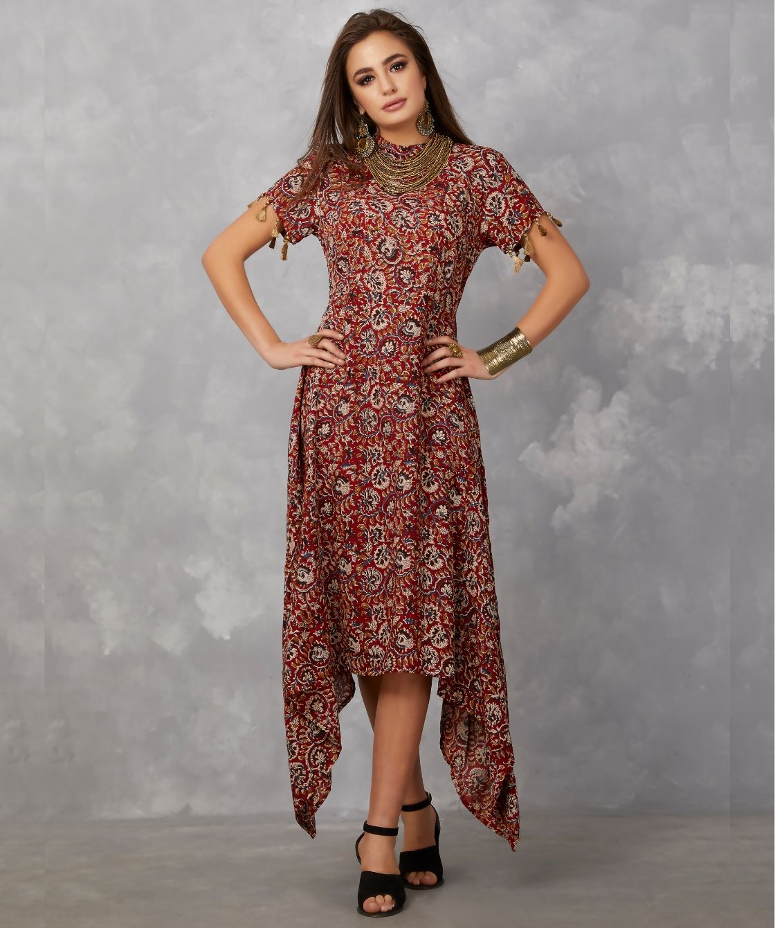 asymmetrical hem dress 