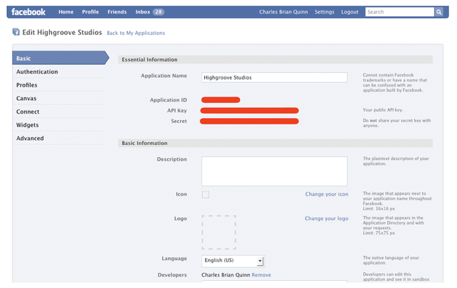 Application Configuration