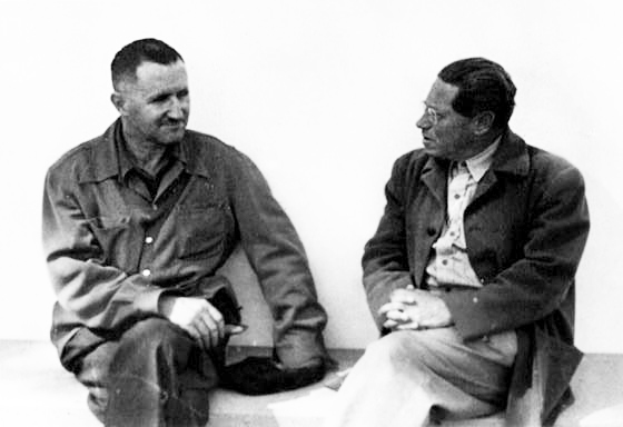 Bertolt Brecht and Lion Feuchtwanger, Los Angeles.