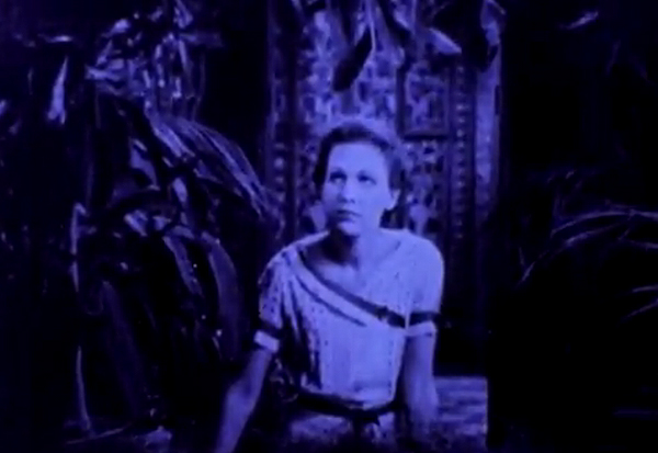 Joseph Cornell, still from <em>Rose Hobart</em>, 1936. 16 mm film, 20 min. Image use by permission from the Museum of Modern Art, New York. Joseph Cornell, still from <em>Rose Hobart</em>, 1936. 16 mm film, 20 min. Image use by permission from the Museum of Modern Art, New York.