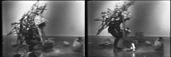 Kim Jones, video stills from <em>Rat Piece</em>, 1976. Performance at Cal State, Los Angeles. Courtesy of the artist and Pierogi, Brooklyn. Kim Jones, video stills from <em>Rat Piece</em>, 1976. Performance at Cal State, Los Angeles. Courtesy of the artist and Pierogi, Brooklyn.