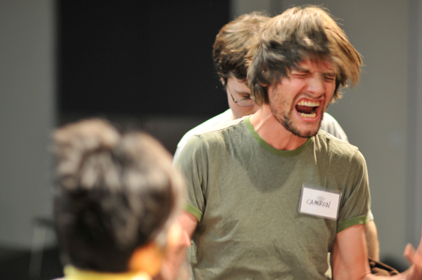 Participants in Brody Condon, <em>Level5</em>, 2010. Live action role playing performance at the Hammer Museum, September 4-5, 2010. Photos courtesy of the artist and the Hammer Museum, Los Angeles.