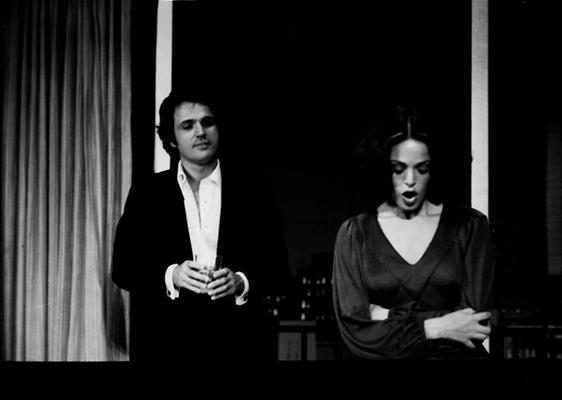 William Leavitt, <em>The Silk</em>, 1975. Performance, Barnsdall Park Theater, Los Angeles. William Leavitt, <em>The Silk</em>, 1975. Performance, Barnsdall Park Theater, Los Angeles.
