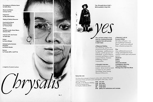 To download a PDF excerpt of <em>Chrysalis: aA Magazine of Women's Culture</em>, Issue 1 (1977), click <a href="http://s3.amazonaws.com/eob_texts-production/texts/60/1318972173_chrysalis%201.pdf?1318972173" target="_blank">here</a>. To download a PDF excerpt of <em>Chrysalis: aA Magazine of Women's Culture</em>, Issue 1 (1977), click <a href="http://s3.amazonaws.com/eob_texts-production/texts/60/1318972173_chrysalis%201.pdf?1318972173" target="_blank">here</a>.