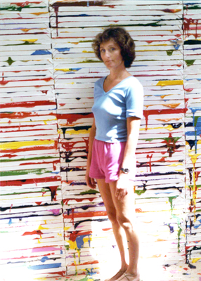 Rosamund Felsen with Richard Jackson's <em>Big Ideas</em>, 1984. Courtesy of the Rosamund Felsen Gallery. Rosamund Felsen with Richard Jackson's <em>Big Ideas</em>, 1984. Courtesy of the Rosamund Felsen Gallery.