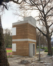Storage buildings and finishing tower Sihlhölzli Zurich