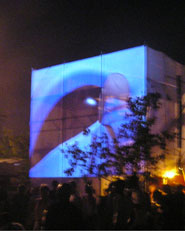 Elektrofarm installazione per la street rave parade 2004