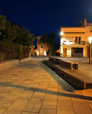 Plaza y calle en Vilassar de Mar