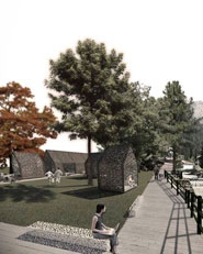 Ampliamento del parco pubblico nella frazione di Gries a Canazei