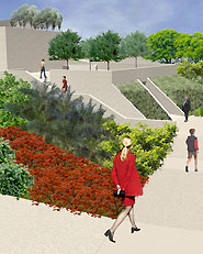 Giardino urbano, infrastrutture ipogee e accesso agli antichi Rioni Sassi. Matera