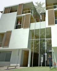 Complesso edilizio ad uso residenziale ispirato ai principi di bioarchitettura. Terni