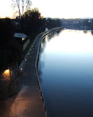 Sistemazione paesaggistica lungo la riva destra del Po a Torino