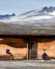 Tverrfjellhytta. Norwegian Wild Reindeer Centre Pavilion 