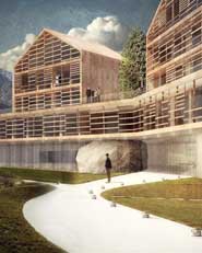 Concorso di idee per la riorganizzazione di una zona sportivo-ricettiva a Sappada