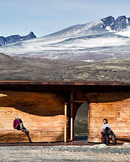 Tverrfjellhytta. Norwegian Wild Reindeer Centre Pavilion 