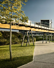 Linear park on the Riera De Sant Climent. Viladecans