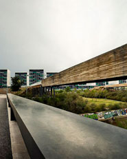 Linear park on the Riera De Sant Climent. Viladecans