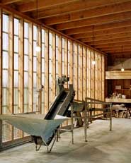 Oyster farm hangar and temporary dwelling