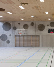 Extension of the multifunctional double sports halls in the Eichi Centre Niederglatt
