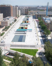 Espacio publico de la Romareda y aparcamiento subterraneo