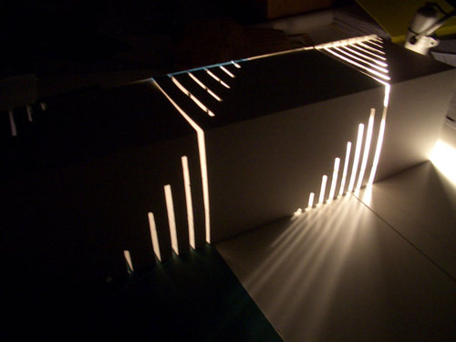 Tagli di luce sulle pareti