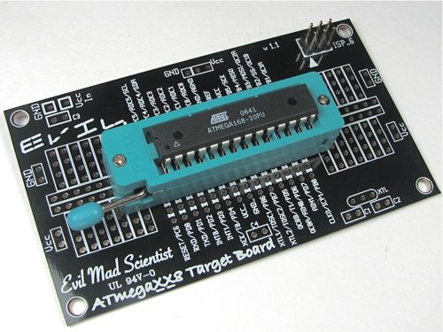 ZIF Socket on ATmegaXX8 Target Board