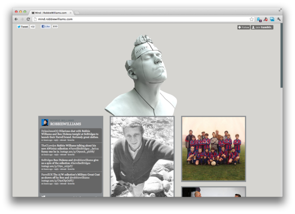 robbie williams, tumblr, customised, harmonypark, creative review