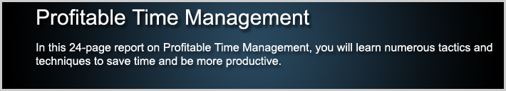 Profitable Time Management