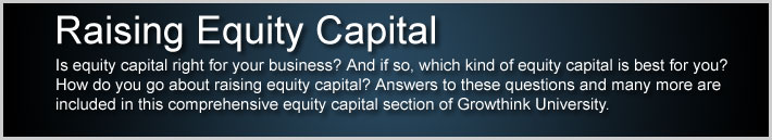 Raising Equity Capital