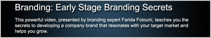Branding Early Stage Branding Secrets