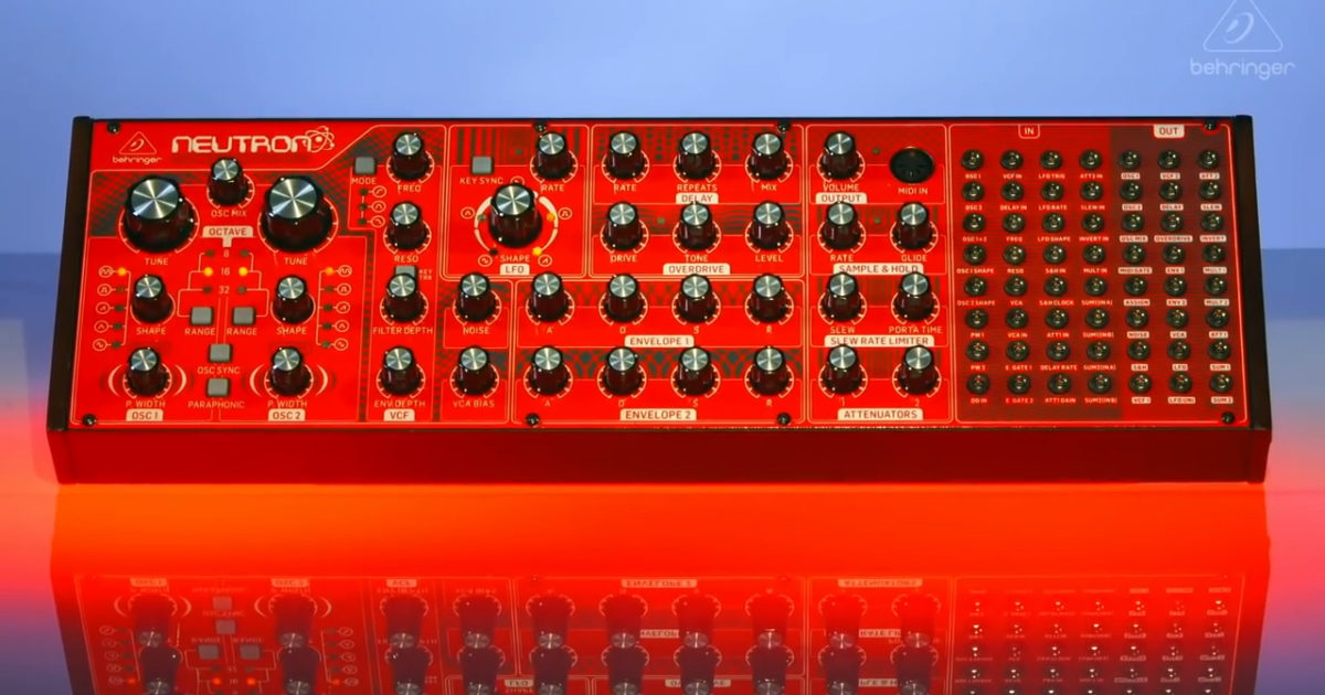 Behringer teases original semimodular analog synth, Neutron