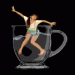 Tee Submission: girl in glass by riverstone