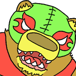 Tee Submission: luchador kuma by armadilloboy