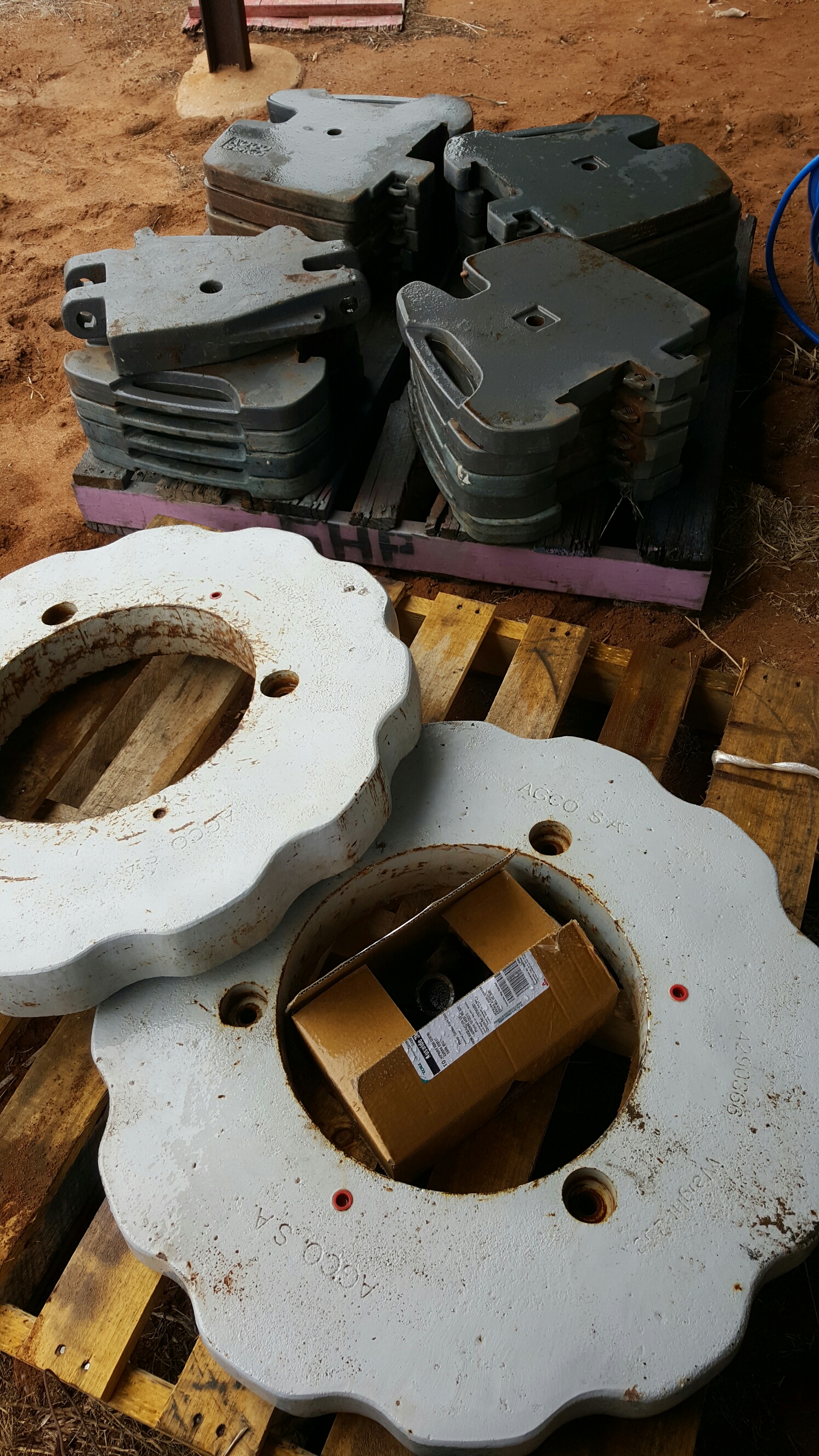 Tractor front weights and wheel weights Machinery