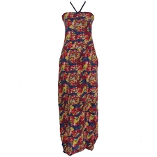 Flower Print Maxi Dress