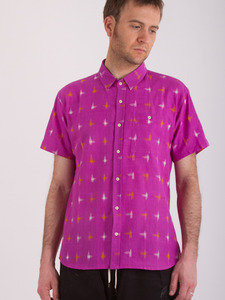 Print Button Down Shirt 