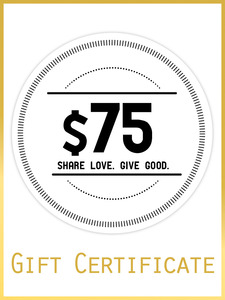$75 Gift Certificate