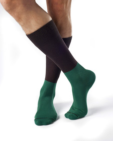 Billy Organic Cotton Color Block Dress Socks