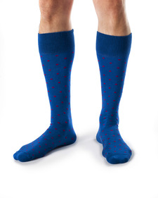 James Organic Cotton Small Dot Dress Socks