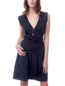 Black Vintage Silk Kate Dress