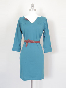 Maria Shriver Pintuck Dress