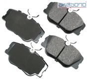 Mercedes Brake Pad Set Front (190E 260E 300D 300E 300TE E300 W201 W124) - Akebono EUR423