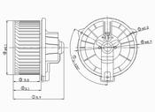Mazda HVAC Blower Motor (626) - TYC 700034
